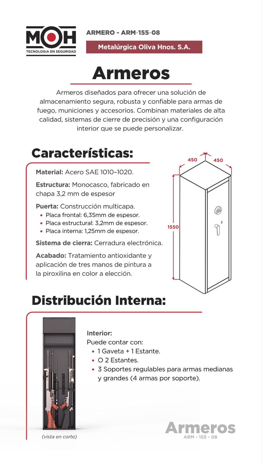 ARMERO ARM 155 08 001