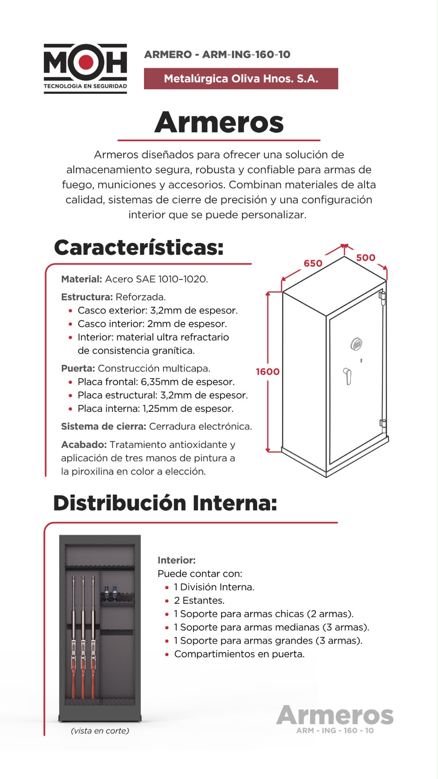 ARMERO ARM ING 160 10 001
